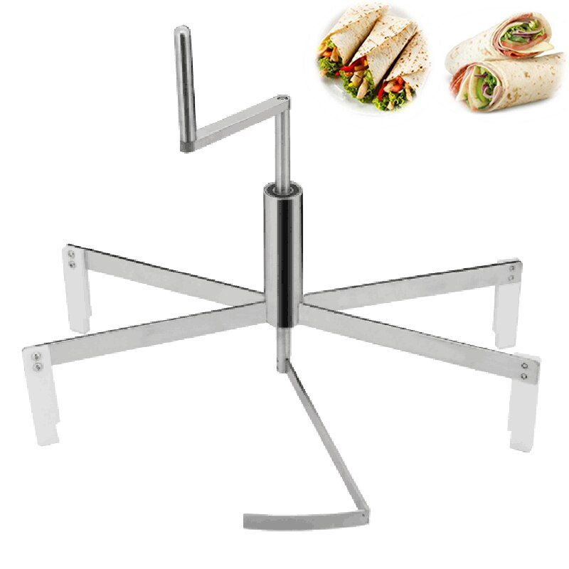 Stainless Steel Crepe Maker Pancake Burritos Taco Tortilla Batter Spreader Stick Pie Utensil Kitchen Tool With Four Stand